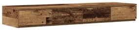 vidaXL Συρτάρια κρεβατιού με συρτάρι Παλιό ξύλο 120 x 36,5 x 16,5 εκ