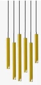 Κρεμαστό Φωτιστικό Οροφής 100-09710-13S Luma-100-09710-13S-GOLD-Χρυσό 100-09710-13S-GOLD