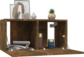 vidaXL Κρεμαστό Ντουλάπι Καπνιστή Δρυς 60x30x30 εκ. Επεξεργασμένο Ξύλο