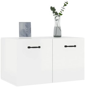 vidaXL Ντουλάπι Τοίχου Γυαλιστερό Λευκό 60x36,5x35 εκ. Επεξεργ. Ξύλο