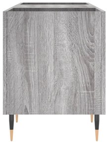 vidaXL Δισκοθήκη Γκρι Sonoma 121 x 38 x 48 εκ. από Επεξεργασμένο Ξύλο