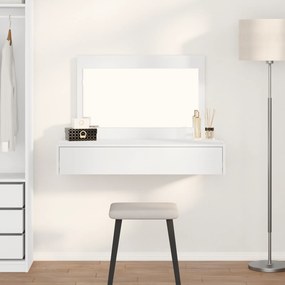vidaXL Κρεμαστό Τραπέζι Μακιγιάζ Λευκό 100x40x70 εκ