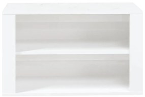 Παπουτσοθήκη Γυαλιστερό Λευκό 75x35x45 εκ. Επεξεργασμένο Ξύλο - Λευκό