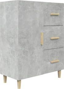vidaXL Ντουλάπι Γκρι Σκυροδέματος 69,5x34x90 εκ. Επεξεργασμένο Ξύλο