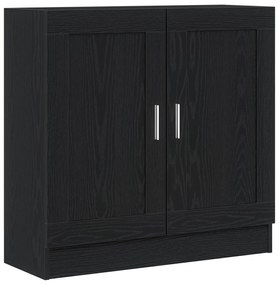 vidaXL Βιβλιοθήκη Μαύρη Δρυς 82,5x30,5x80 εκ σε Επεξεργασμένο Ξύλο