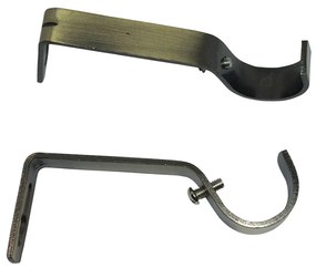 Βάσεις Ανοιχτού Τύπου (Σετ 2τμχ) Grace Bronze 550196