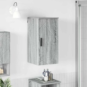 vidaXL Ντουλάπι Μπάνιου με αποθήκευση Γκρι sonoma 30 x 31,5 x 61 εκ