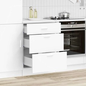 vidaXL ντουλάπι βάσης κουζίνας Lyon Λευκό κατασκευασμένο ξύλο