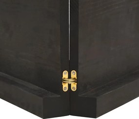 vidaXL Επιφάνεια Τραπεζιού Σκούρο Καφέ 220x50x(2-6)εκ Επεξ. Μασίφ Δρυς