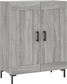 vidaXL Ντουλάπι Γκρι Sonoma 69,5 x 34 x 180 εκ. Επεξεργασμένο Ξύλο