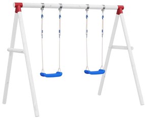 vidaXL Κούνιες με Σχοινιά 2 τεμ. Μπλε 38 x 16 εκ. από Πολυαιθυλένιο
