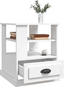 vidaXL Βοηθητικό Τραπέζι Λευκό 50 x 50 x 60 εκ. από Επεξεργασμένο Ξύλο