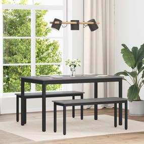 vidaXL Τραπεζαρίες 140 x 80 x 75 cm ΜΕΤΑΛΛΟ