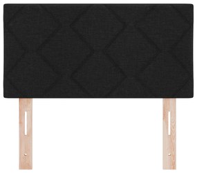 vidaXL Κεφαλάρι LED Σχέδιο Ψηφιδωτού Διαμαντιού Μαύρο 80 εκ. Ύφασμα