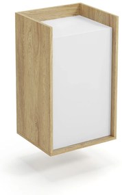 MOBIUS cabinet 1D color: hikora oak/white DIOMMI V-PL-MOBIUS-SZAFKA_1D-BIEL