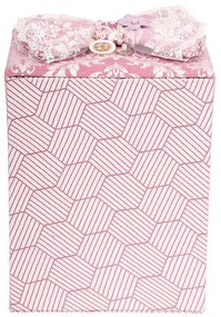 Κουτί Αποθήκευσης Καρδιά-Ροζ Φιόγκος 147-072Ε 1-373-91-167 16x13x12cm Pink Etiquette Χαρτί