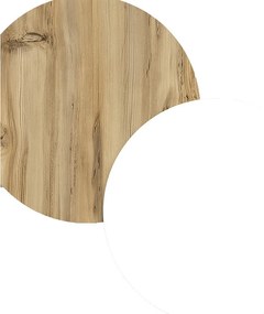 Βιβλιοθήκη "VIANA" σε χρώμα felt/λευκό 76x25x170