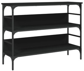 vidaXL Τραπέζι Κονσόλα Μαύρο 100x32x75 εκ. Επεξεργασμένο Ξύλο