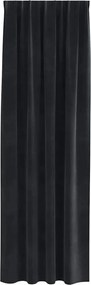 vidaXL Κουρτίνες συσκότισης 2 pcs Μαύρο 140 x 225 cm Βελούδο
