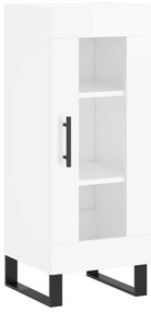 vidaXL Ντουλάπι Γυαλιστερό Λευκό 34,5x34x90 εκ. Επεξεργασμένο Ξύλο