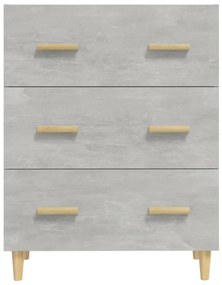 vidaXL Ντουλάπι Γκρι Σκυροδέματος 70 x 34 x 90εκ. Επεξεργασμένο Ξύλο