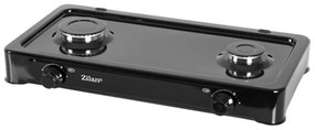 Εστία Υγραερίου Zilan Διπλή Μαύρη ZLN0025-BLK