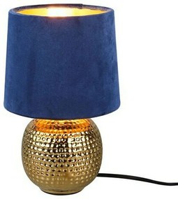 Φωτιστικό Επιτραπέζιο Sophia R50821012 1xE14 40W Φ16cm 26cm Blue RL Lighting Ceramic,Fabric