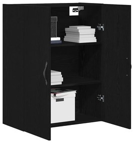 vidaXL Τοίχου Ντουλάπα Επιτοίχιο Μαύρη δρυς 69.5 x 34 x 180 εκ.