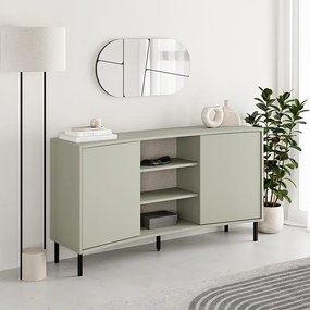 Μπουφές Frem Megapap χρώμα ash green 150x40x81εκ.