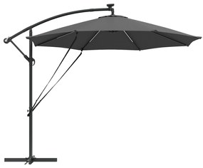 vidaXL Ομπρέλα Cantilever Banana Ανθρακί 294 x 294 x 248 cm