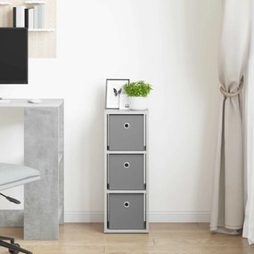 vidaXL Πλαϊνό γραφείο Σκυρόδεμα Γκρι 25,5 x 22 x 69,5 εκ