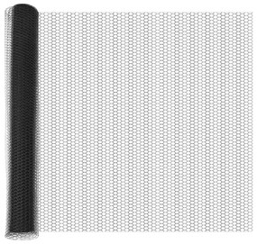 vidaXL Εξάγωνος Φράχτης Γκρι 1.4x10 μ Χάλυβα