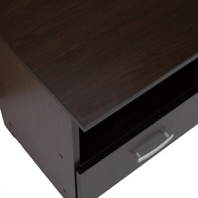 ΚΟΜΟΔΙΝΟ ΜΕ ΣΥΡΤΑΡΙ ADLER HM2431.02 ΜΕΛΑΜΙΝΗ WENGE 45x40x48Υεκ.