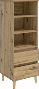 vidaXL Highboard Artisan Δρυς 40 x 36 x 110 εκ. Επεξεργασμένο Ξύλο