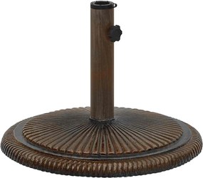 vidaXL Βάση Ομπρέλας Μπρονζέ 45 x 45 x 30 εκ. από Χυτοσίδηρο