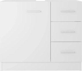 vidaXL Ντουλάπι Νιπτήρα Λευκό 63x30x54 εκ. Επεξ. Ξύλο