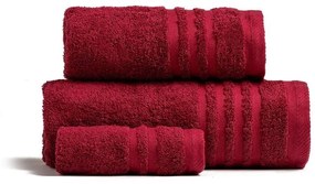 Πετσέτες Premio Σετ 3τμχ Bordeaux Melinen Towels Set 100% Cotton