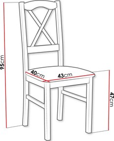 Καρέκλα Nile XI - Karudi - Kafe - 43.00Χ40.00Χ95.00cm