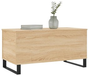 vidaXL Τραπεζάκι Σαλονιού Sonoma Δρυς 90x44,5x45εκ. Επεξεργασμένο Ξύλο