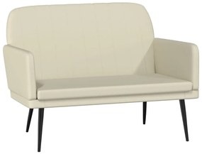 vidaXL Πάγκος Κρεμ 107x80x81 εκ. από Συνθετικό Δέρμα