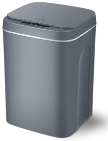 HOME USE κάδος απορριμμάτων HUH-0190, αυτόματο άνοιγμα, 16lt, γκρι