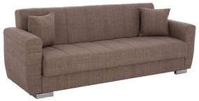 Καναπές Κρεβάτι Τριθέσιος Polya HM3240.02 215x80x77cm Brown