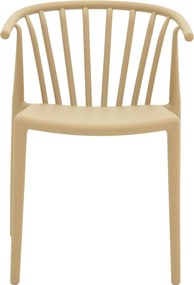 Πολυθρόνα Zelma pakoworld pp σε cappucino απόχρωση 55x53x73εκ