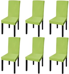 Κάλυμμα Καρέκλας Ελαστικό Ίσιο 6 τεμ. Πράσινο