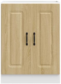 vidaXL Ντουλάπι βάσης νεροχύτη Kalmar Sonoma Δρυς 60x46x81,5 εκ.