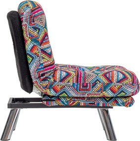 Πολυθρόνα-Κρεβάτι Πολύχρωμο MISA SMALL SOLO 78x70x85