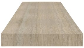 vidaXL Ράφια Τοίχου 4 τεμ. Χρώμα Δρυός 80 x 23,5 x 3,8 εκ. MDF