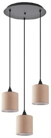 Κρεμαστό Φωτιστικό Οροφής Ύφασμα ADEPT H300 Φ35 Homelighting-77-9020-Καφέ 77-9020