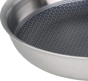 Τηγάνι Φ20x4,2cm ΑΝΟΞEIΔΩΤΟ HI-TECH-3 BGMP-1630 - BERGNER