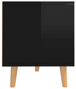 vidaXL Έπιπλο Τηλεόρασης Γυαλ. Μαύρο 90x40x48,5 εκ. Μοριοσανίδα